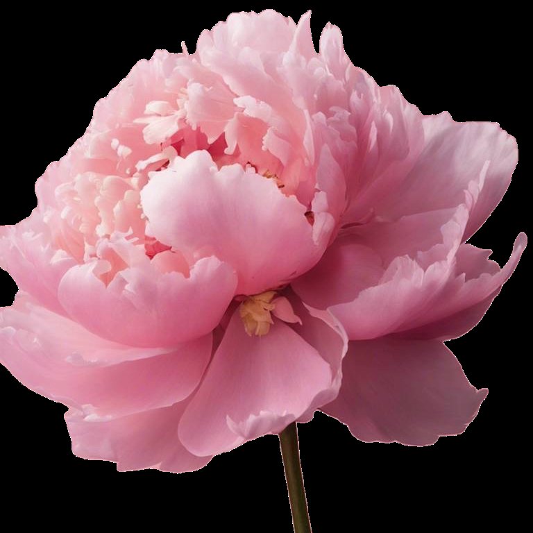 Pink peony flower
